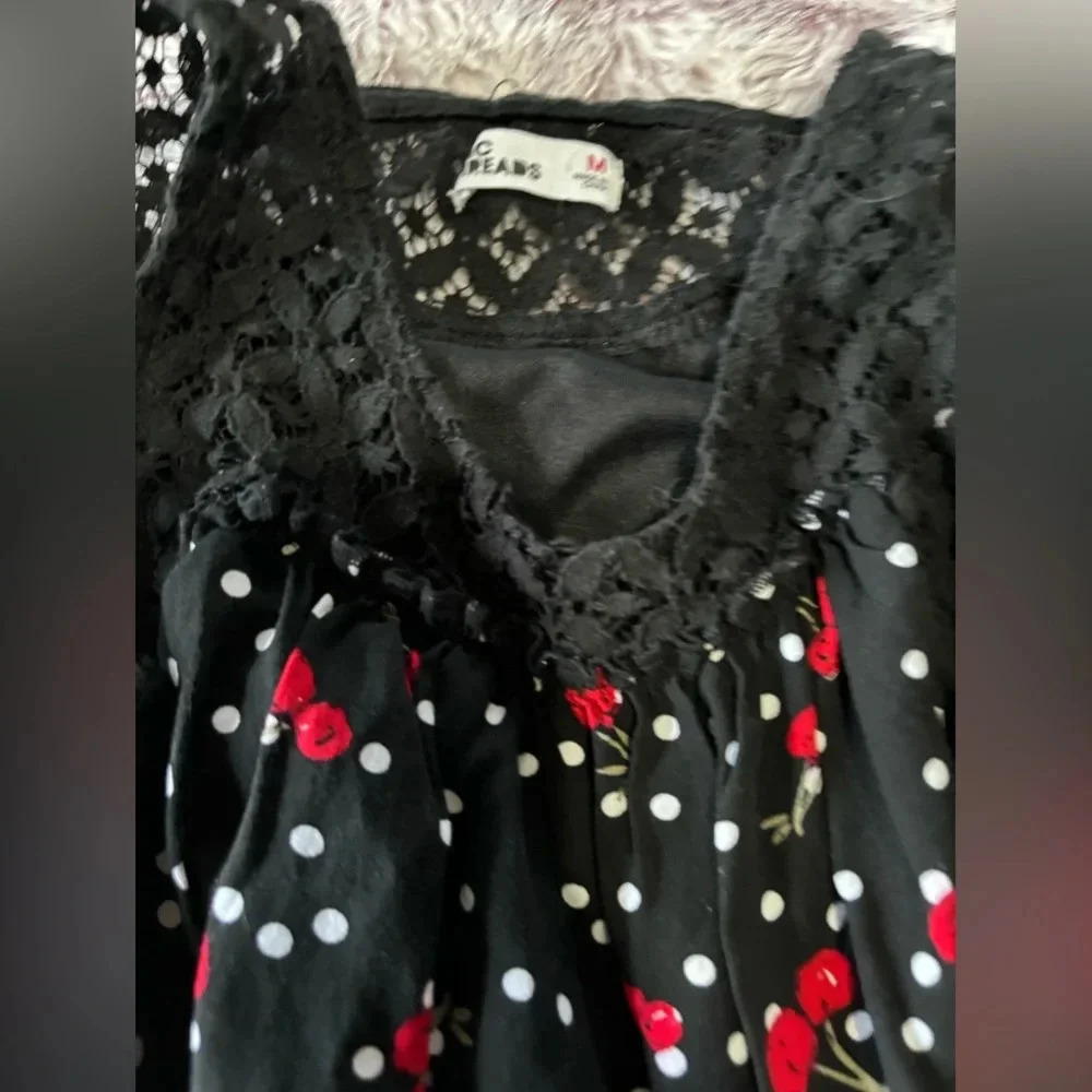 Epic Threads Girls Black and Red Cherry Dress Size Medium - Picture 6 of 13